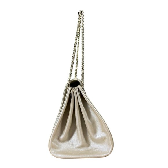 CHANEL Chocolate Bar Soft Gold Chain Bag Shoulder Crossbody 2 Way Metallic CC - Picture 12 of 16